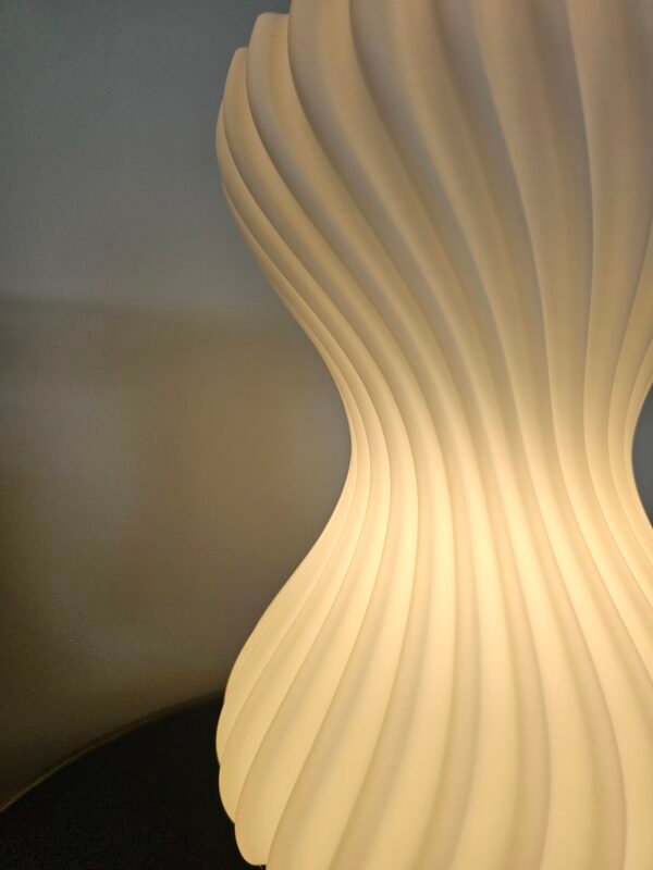 Hourglass table lamp