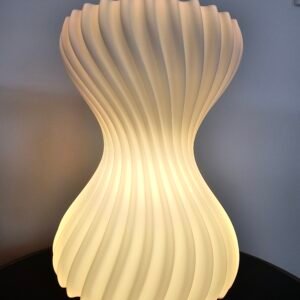 Hourglass table lamp