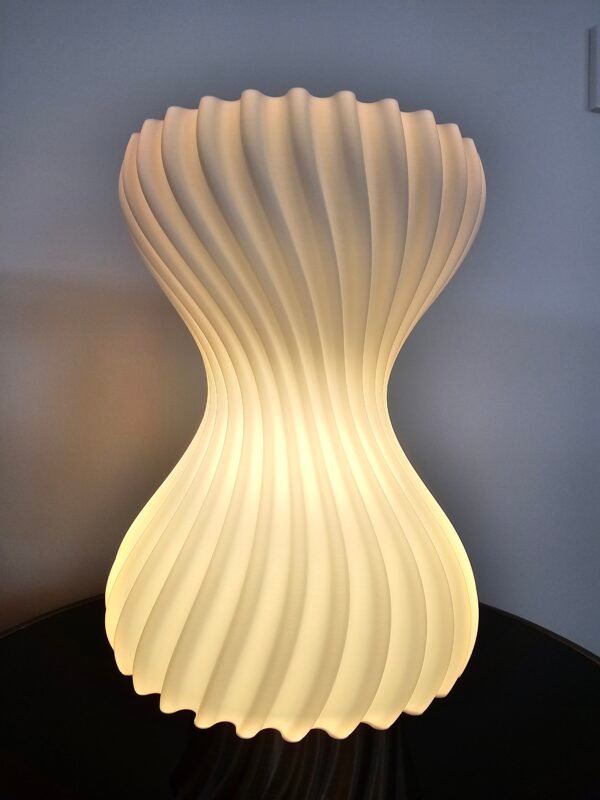 Hourglass table lamp